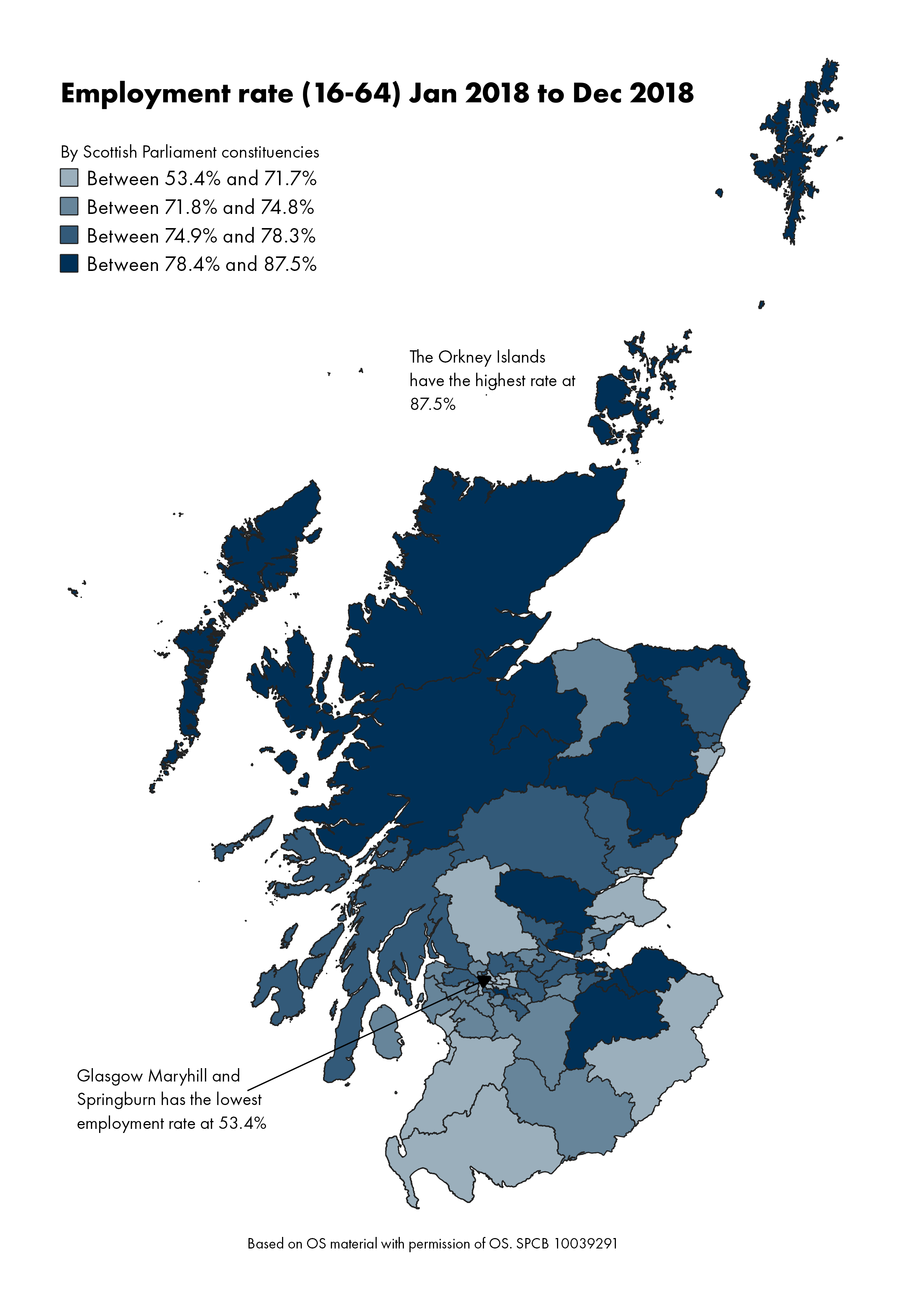 The unemployment rates for people aged between 16 and over for each Scottish Parliamentary constituency.