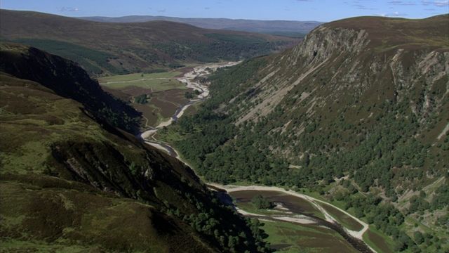 Glenfeshie, located in the Cairngorms National Park, is an example of a shift from a deer oriented estate to a rewilding project promoting natural woodland regeneration