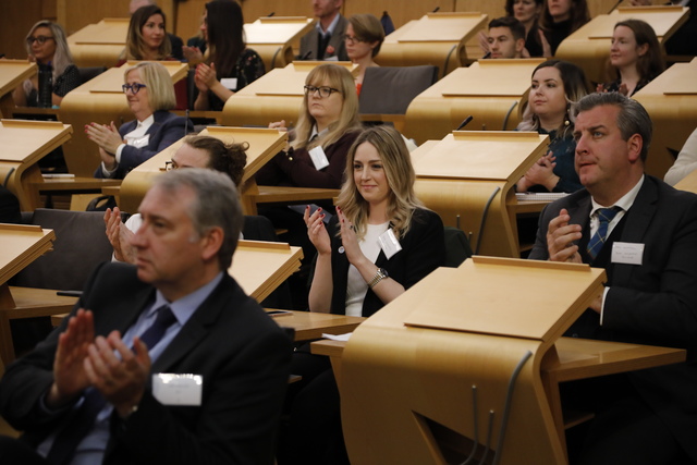 Over 200 representatives from Scottish business attended.