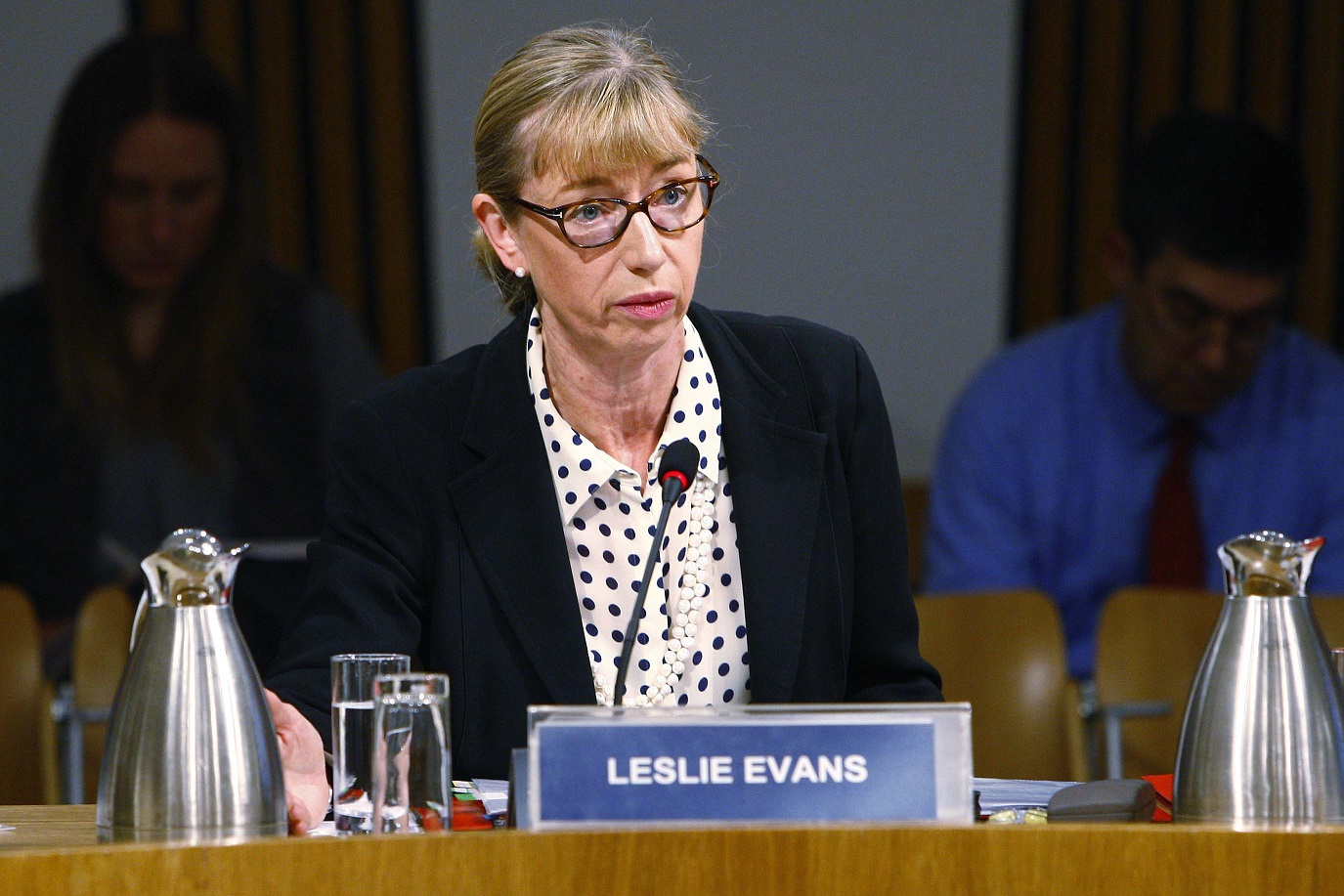 Permanent Secretary Leslie Evans giving evidence to the Committee