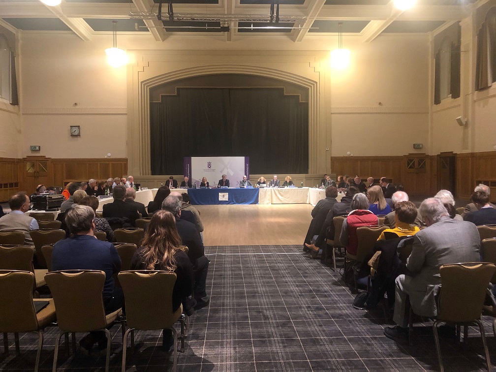 Evidence session in the Easterbrook Hall, Dumfries on Monday 14 January 2019