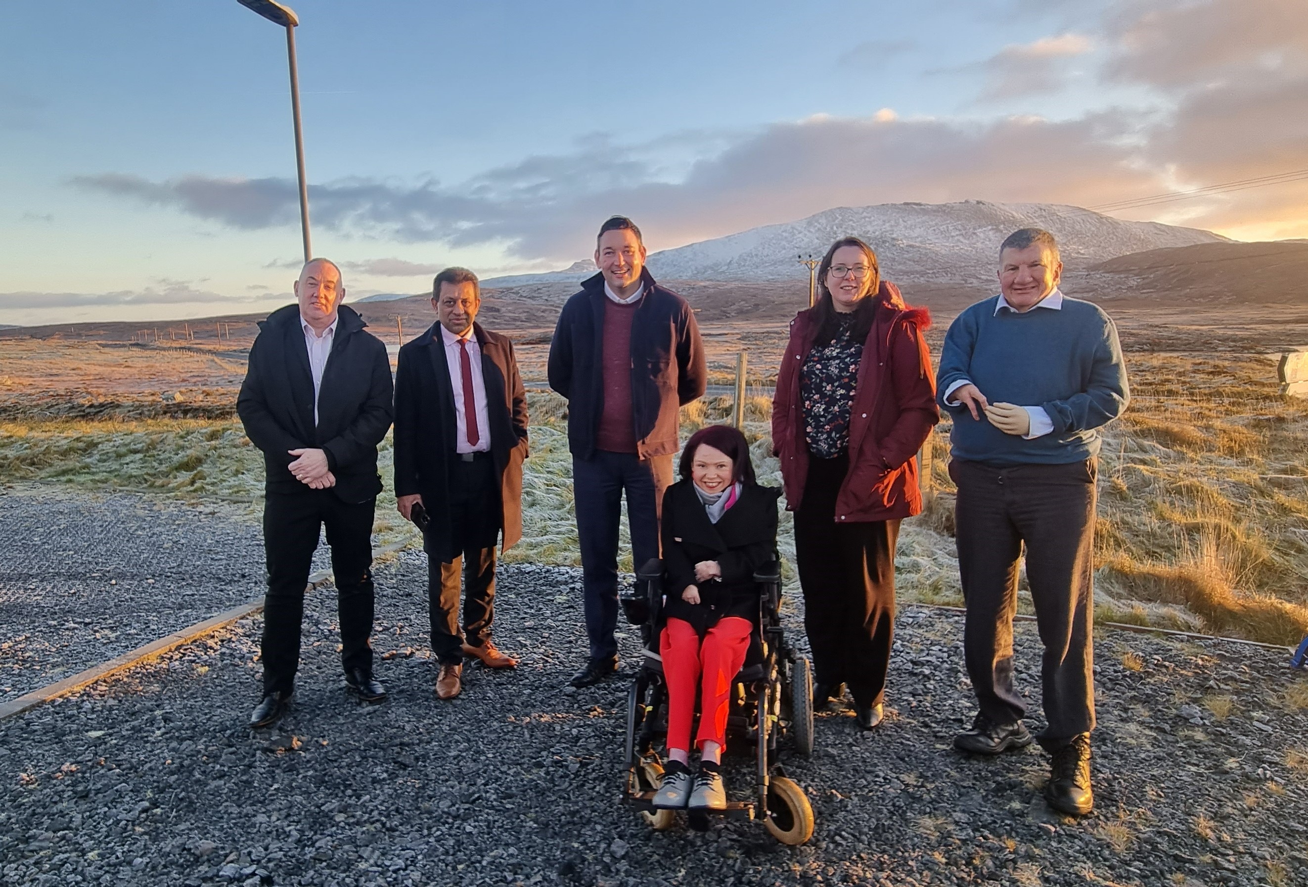 6 Social Justice and Social Security Committee Members on a visit to Uist
